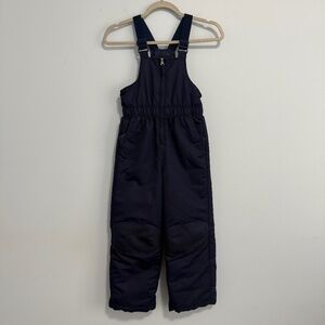 Faded Glory Unisex Kids Blue Insulated Snow Pants Bibs Overalls Size S(6-7)